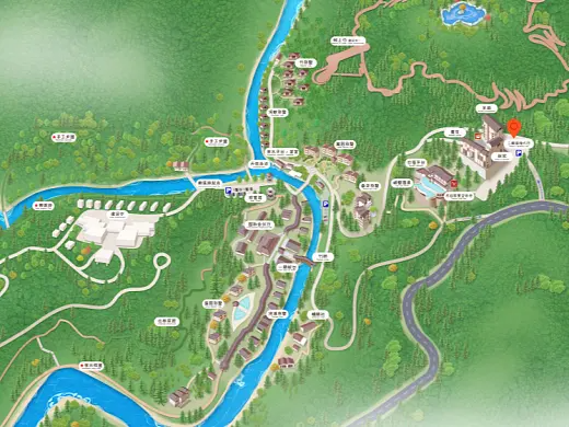 塘厦镇结合景区手绘地图智慧导览和720全景技术，可以让景区更加“动”起来，为游客提供更加身临其境的导览体验。
